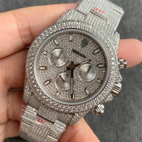 replica full diamond rolex